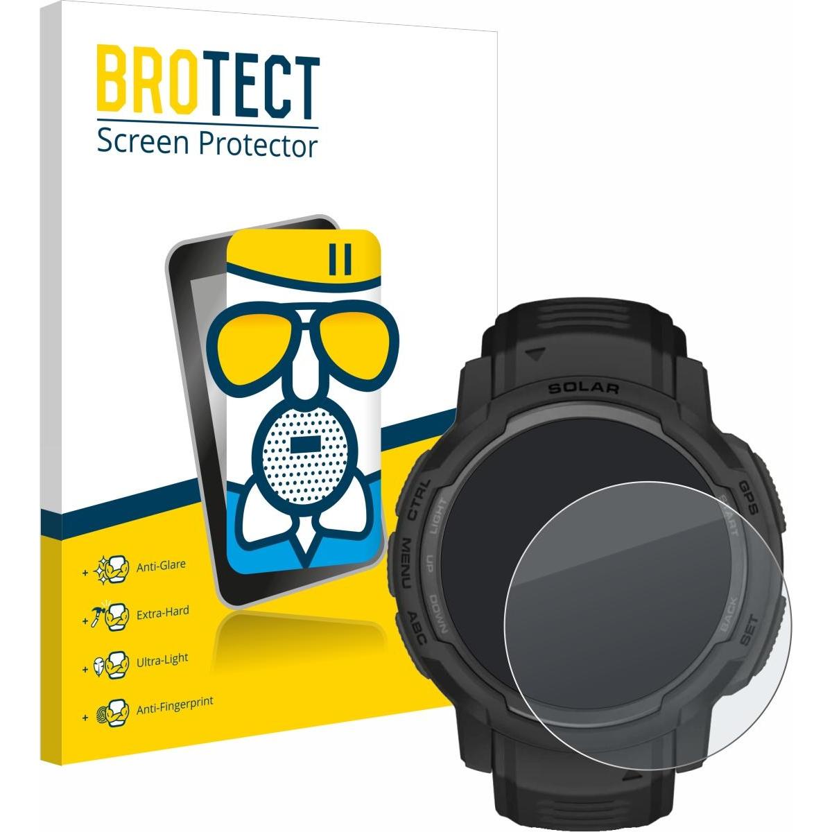 BROTECT AirGlass Panzerglasfolie Matt, Smartwatch Schutzfolie, Grau