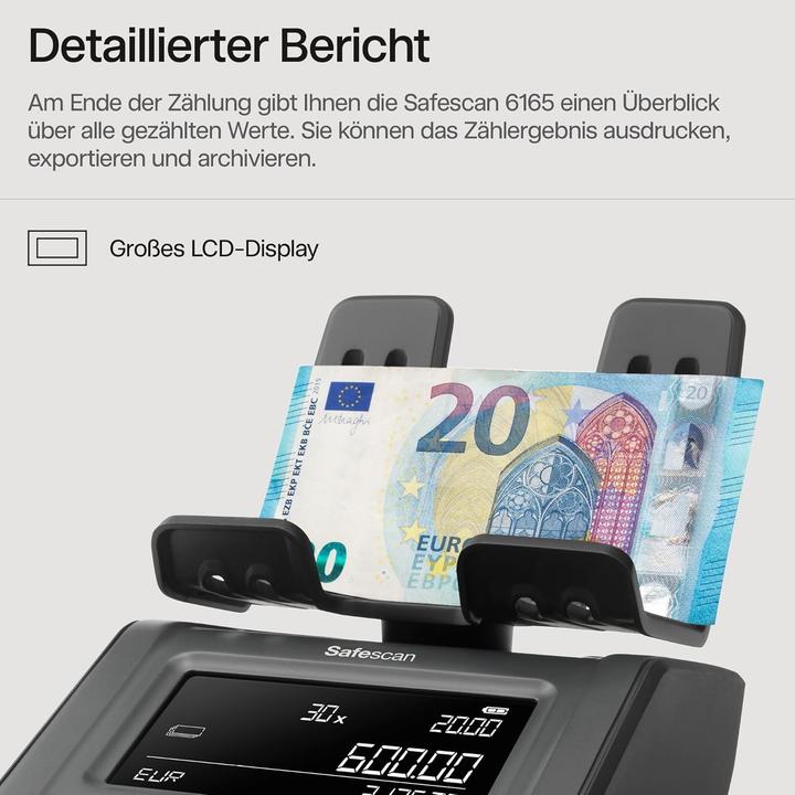 Actual product image Safescan Geldwaage 6165 (G3) (Bank note counter, Coin counter)