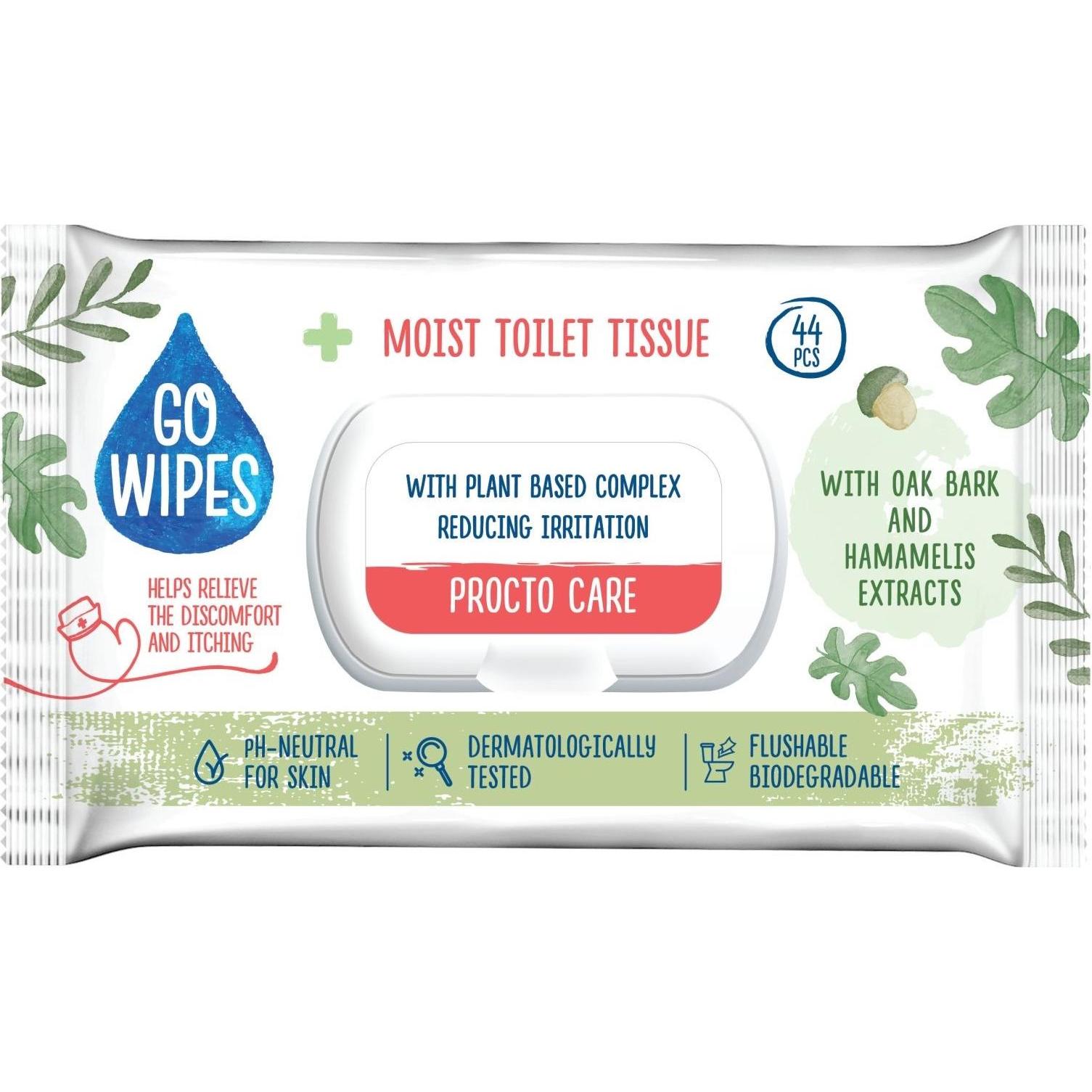 Gowipes Wet Wc Paper Procto Care 44pcs (44 Stück)