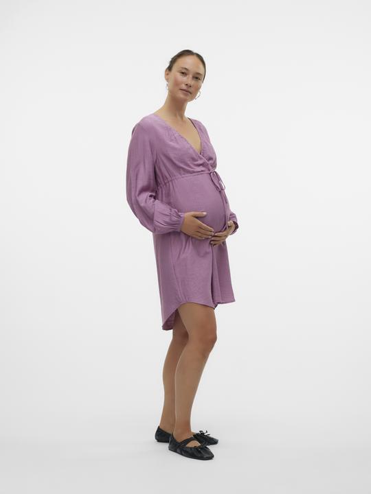 Immagine prodotto Mamalicious Vestibilità regolare Scollo a V Polsini elasticizzati Abito corto (M)