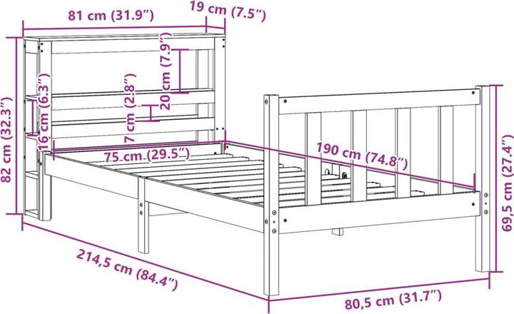 Actual product image vidaXL Lark (150 x 200 cm)