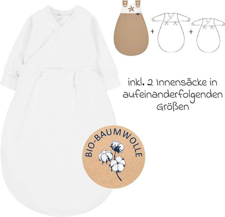 Produktbild Alvi Schlafsack 3teilig BIO Baby Mäxchen (86 cm, Ganzjahr)
