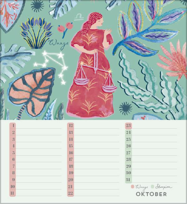 Produktbild Geburtstagskalender Sternzeichen