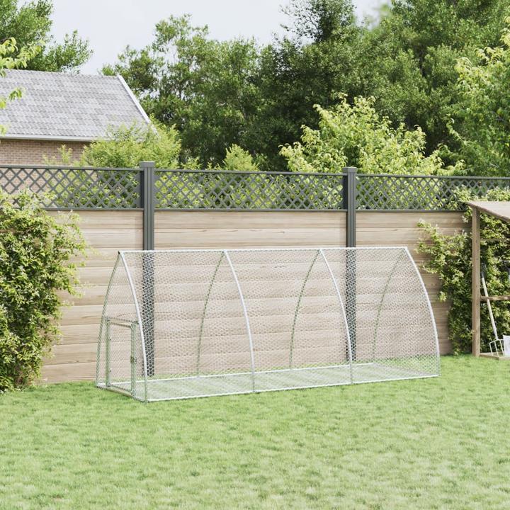 Produktbild vidaXL Klatka dla królików, srebrna, 300x105x120cm, stal galwanizowana