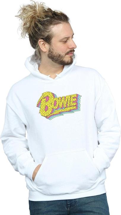 Produktbild David Bowie Moonlight 90s Logo Kapuzenpullover (M)