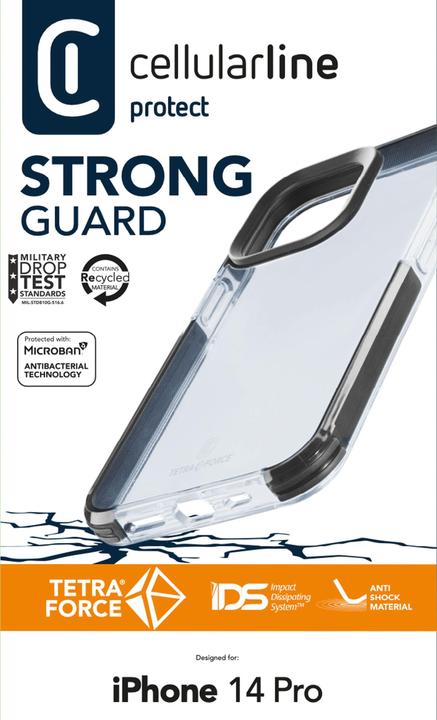 Actual product image Cellularline Tetra Force Strong Guard (Apple iPhone 14 Pro)