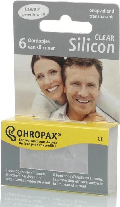 Immagine prodotto Ohropax Tappi per orecchie in silicone trasparente - 3 paia (6 x)