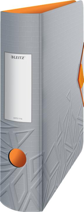 Actual product image Leitz Folder Active Urban Chic, 180 degrees, 82 mm, stone DIN A4, rounded spine, made of polyfoam, Du (A4, 82 mm, 1 pcs.)