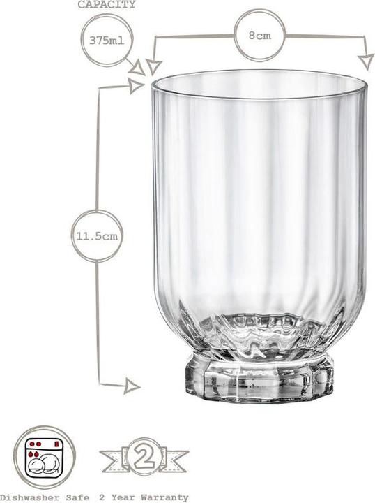 Image du produit Bormioli Rocco Florian (3.75 dl, 6 x, Verre à whisky)