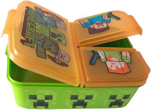 Produktbild Stor Minecraft Alex & Steve - Lunchbox mit Fächern