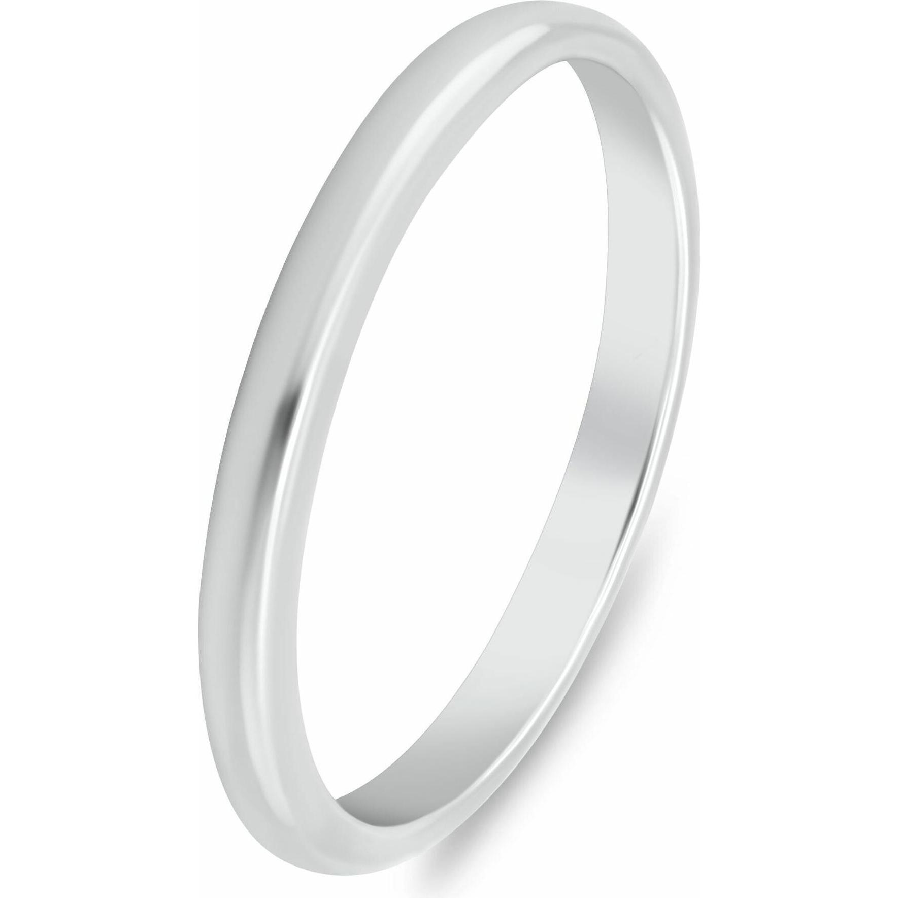 Brilio, Anello, Silver - Minimalist silver wedding ring RI149W - Circuit: 52 mm, (52)