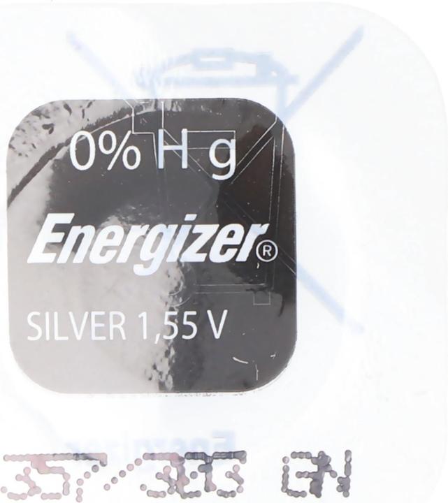 Actual product image Energizer 357, Ucar 357, SR44W Knopfzelle für Uhren etc. (28L, 190 mAh)