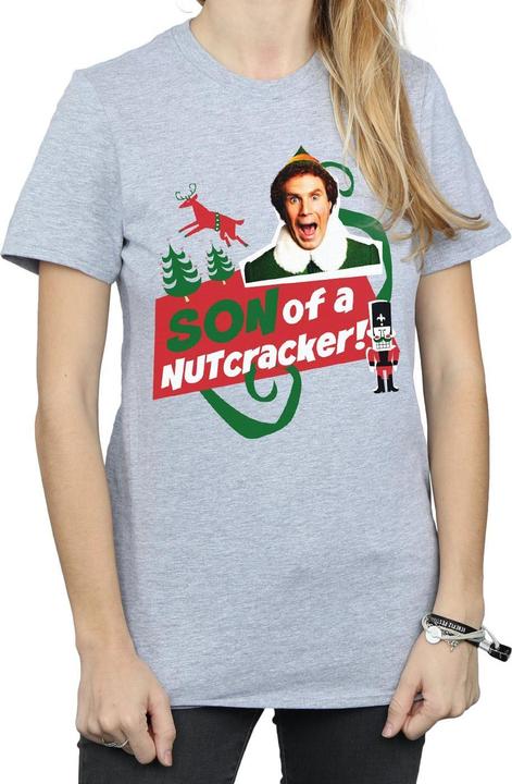 Immagine prodotto Elf Son Of A Nutcracker Boyfriend Fit Maglietta Ampia Donna (XL)