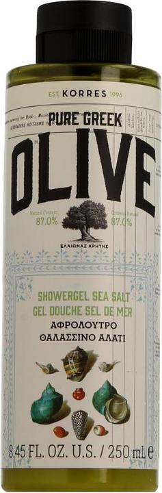 Actual product image Korres olive & sea salt shower gel (250 ml)