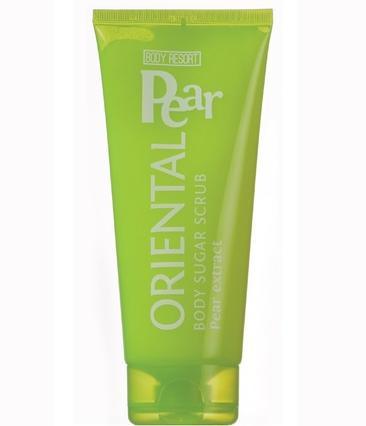 Actual product image Body Resort Lime cukrowy peeling do ciała z ekstraktem z gruszki 250g