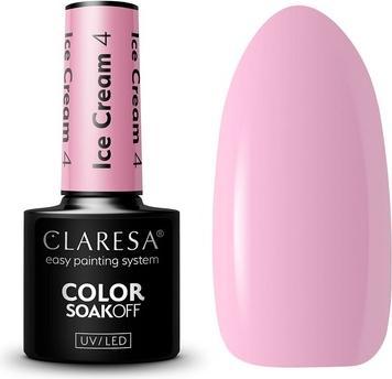 Actual product image Claresa Ice Cream UV Nail Polish 5ml - Pack of 4 (Rose, UV gel varnish)