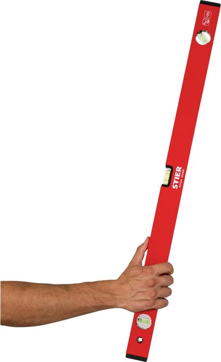Immagine prodotto Stier Livella a bolla 80 cm alluminio ± 1,0 mm/m tre livelle (80 cm)
