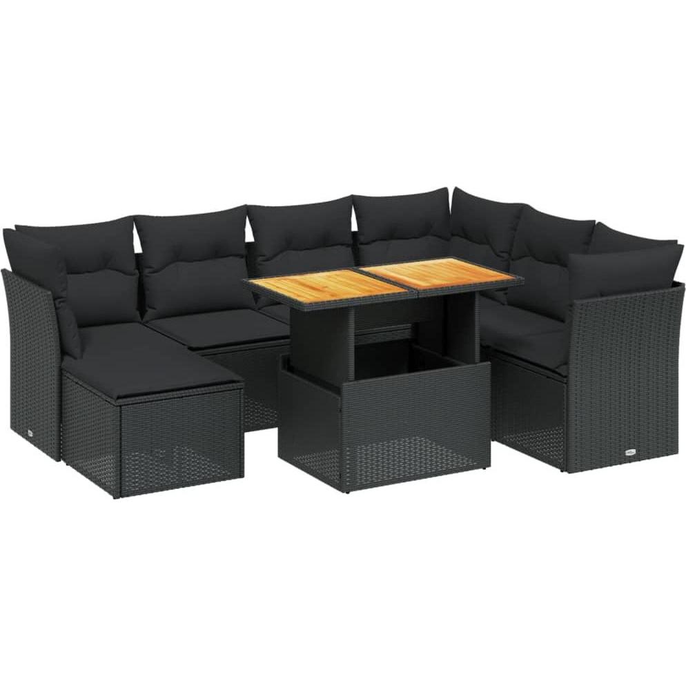 VidaXL, Gartenlounge, 10-tlg. Garten-Lounge-Set mit Kissen