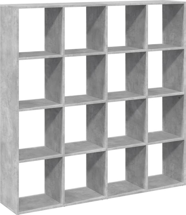 Produktbild VidaXL Bücherregal Raumteiler Wandregal Standregal Raumtrenner Regal Betongrau (137.5 x 29 x 137.5 cm)