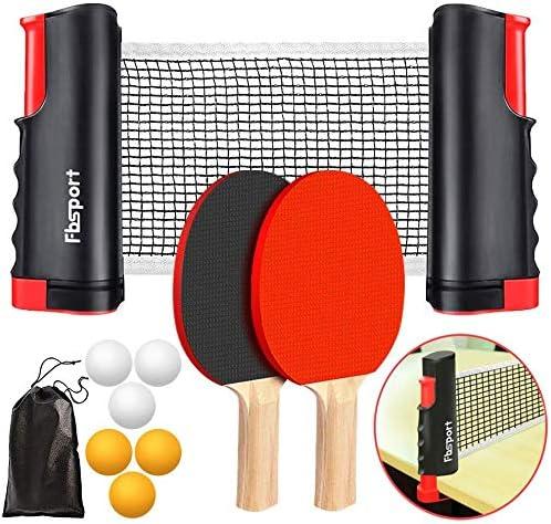 Image du produit Fbsport Tischtennis-Set mit Schlägern, Netz und sechs Bällen