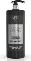 Produktbild Apis Natural Cosmetics Action For Men 3in1 nawilżający żel do mycia ciała twarzy i włosów 1000ml (1000 ml)