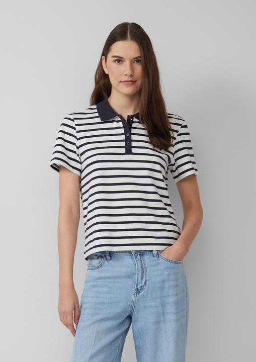 Immagine prodotto S.Oliver Polo-Shirt Verkürztes Poloshirt aus Baumwollpiqué (38)