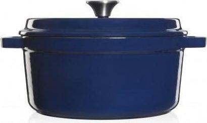 Actual product image pot with lid, blue, 3,5 l (24 cm, Cast iron)