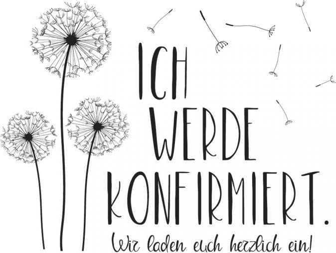 Produktbild Rayher Stempel "Ich werde konfirmiert", 7x9 cm