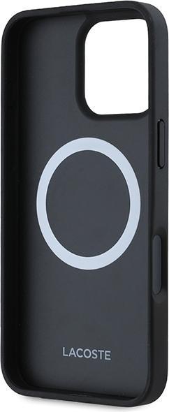 Actual product image Lacoste LCHMP16LPIGK iPhone 16 Pro 6.3" czarny/black hardcase Monogram Vintage Logo MagSafe (Apple iPhone 16 Pro)