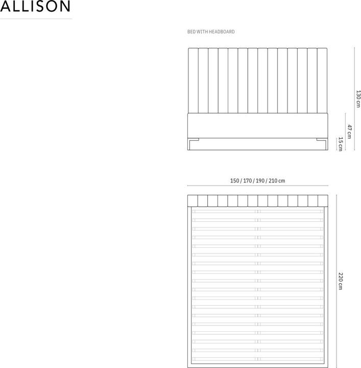 Image du produit Micadoni Lit Coffre Avec Tête de Lit, "Allison", 220x150x130Fabriqué en Europe (140 x 200)
