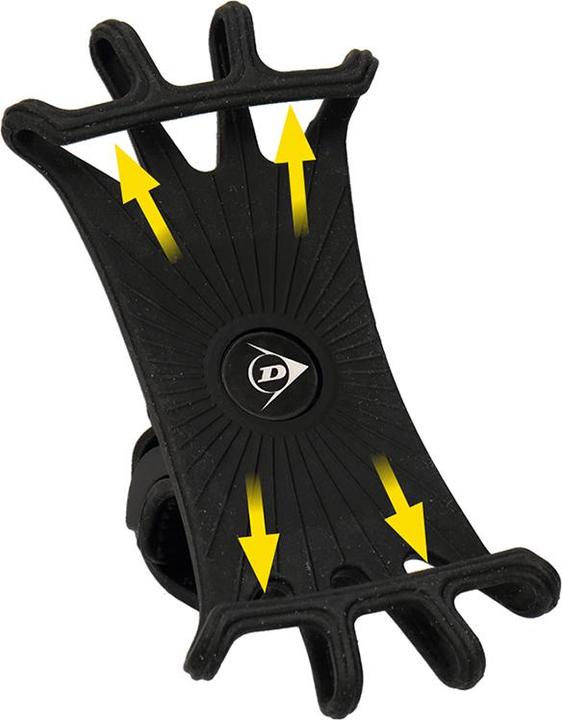 Produktbild Dunlop Fahrradtelefonhalter 10-15 cm drehbar (Schwarz)