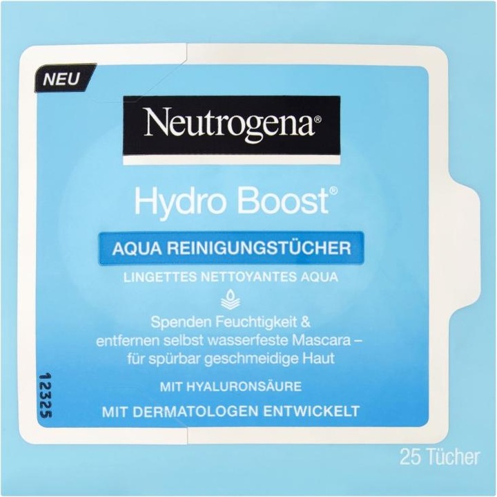 Actual product image Neutrogena Aqua cleaning wipes (Cleaning cloths, 0 ml)