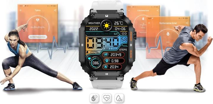 Image du produit Gravity SMARTWATCH MĘSKI GT6-8 - WYKONYWANIE POŁĄCZEŃ, MONITEUR SNU (sg020h) (42 mm)