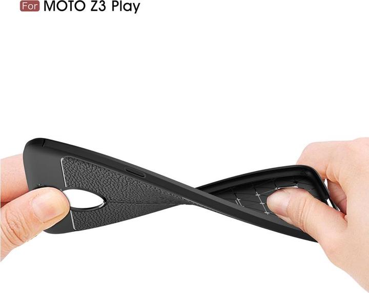 Produktbild Screenguard Motorola Moto Z3 Play Hülle Leather Design TPU Cover (Motorola Moto Z3 Play)