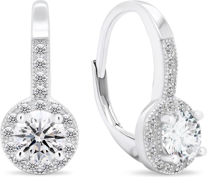 Immagine prodotto Brilio Argento - Orecchini unici in argento con zirconi trasparenti EA416W (Argento)