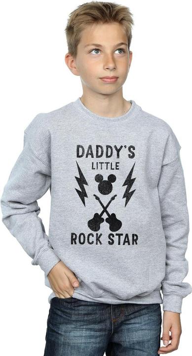 Produktbild Disney Mickey Mouse Daddy's Rock Star Sweatshirt Jungen (128)