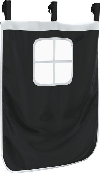 Actual product image vidaXL Curtains for loft bed with tower white and black