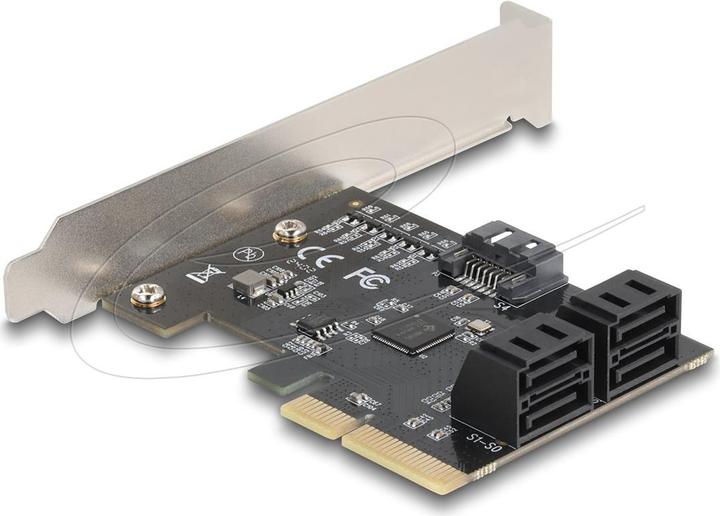 Actual product image Delock PCI Express x4 Karte zu 5 Port SATA Kontroller - Low Profile Formfaktor