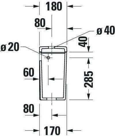 Produktbild Duravit Spülkasten D-NEO f Kombi Anschluss rechts oder links weiss