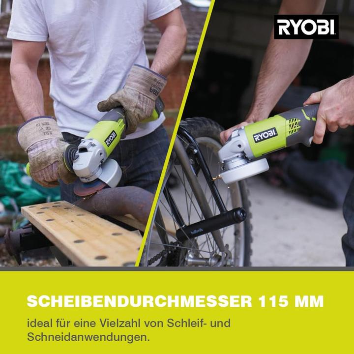 Actual product image Ryobi Šlifuoklis R18AG-140S (115 mm)