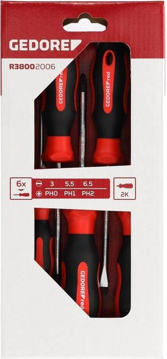 Image du produit Gedore Red red R38402006 Jeu de tournevis 2K T10-40 6 pièces (Torx (TX))