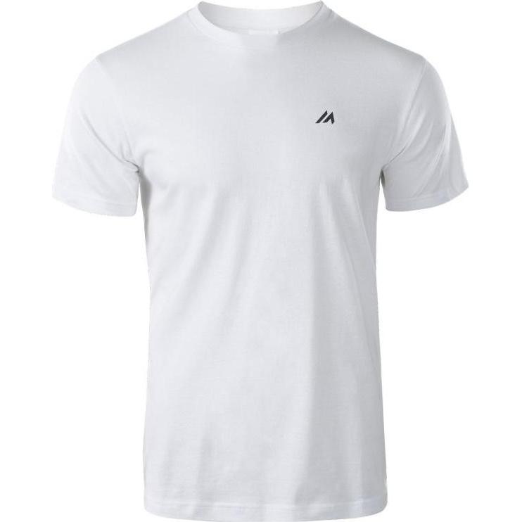 Essentials, Uomini, Maglietta sportiva, Męska Koszulka z krótkim rękawem MANDO (3XL), Bianco, 3XL