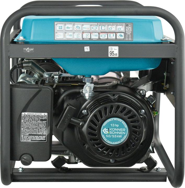 Produktbild Könner & Söhnen BENZINGENERATOR 5,0kW 230/400V ELEKTROSTART AVR VST KS7000E-1/3 (5000 W, 25 l)