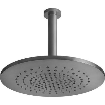 Gessi, Badarmatur, 316 Antikalk-Kopfbrause D355 mm, mit Gelenk und Deckenarm 276 mm, 54152727