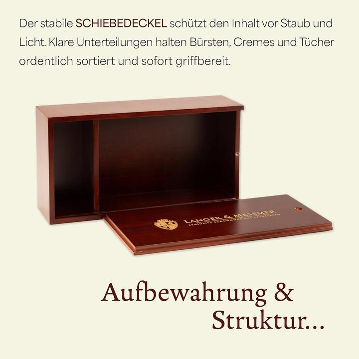 Produktbild Langer & Messmer Schuhputzkiste Mannheim mit 2 Fächern