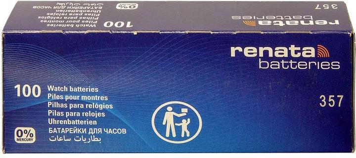 Actual product image Renata Knopfzelle 357 1.55 V 10 St. 160 mAh Silberoxid 357 MP CE (10 pcs., 160 mAh)