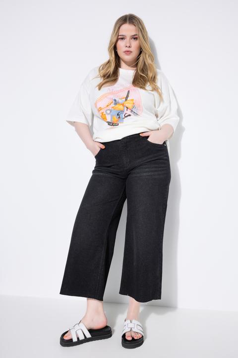 Actual product image Studio Untold Denim Elastic Waist Culottes (54)