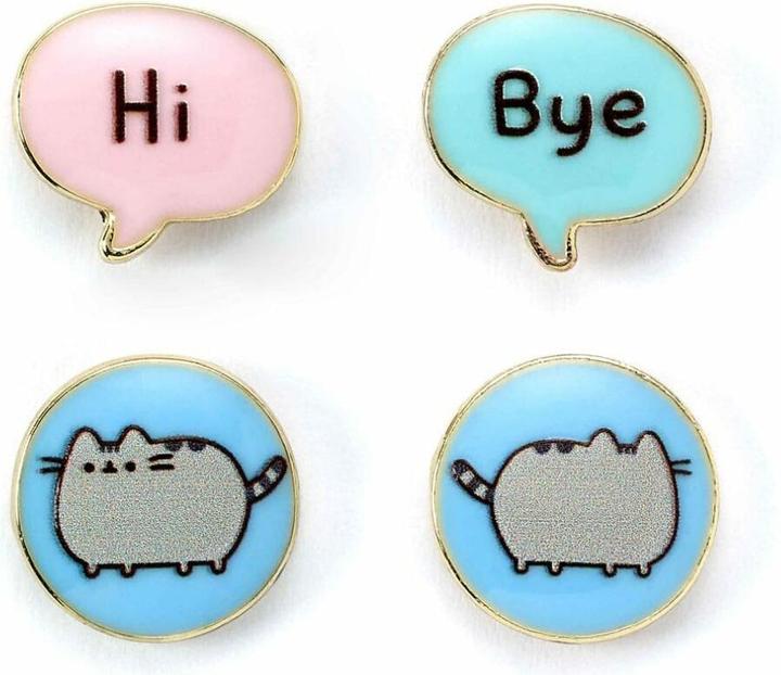 Carat PUSHEEN - Hi & Bye - Set de 2 Paires de Boucles d'Oreilles (Zinklegierung und Emaille)