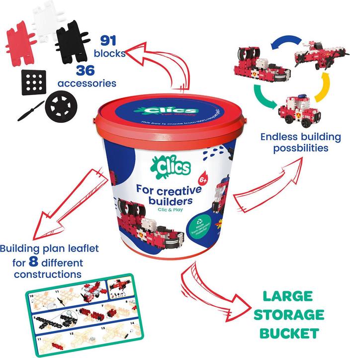 Immagine prodotto Clics I vigili del fuoco costruiscono blocchi a Emmer