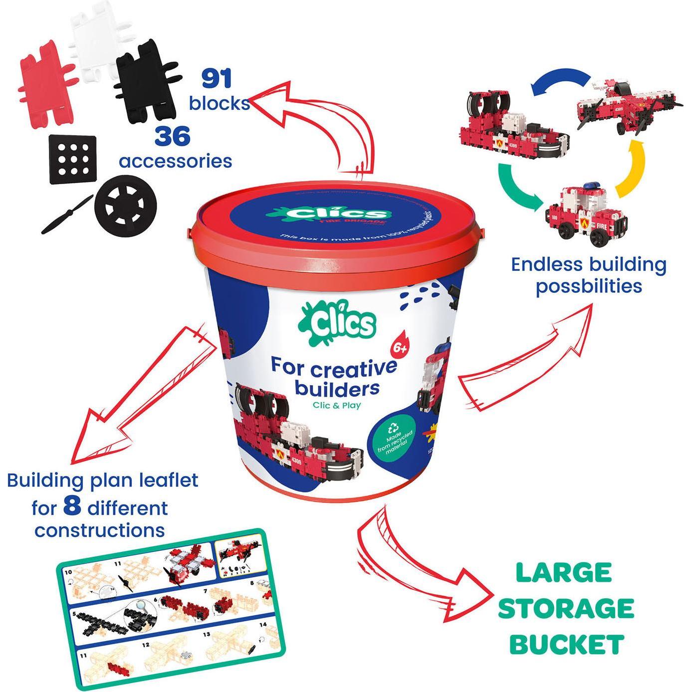 Thumbnail - Clics Bausteine ​​Feuerwehr in Emmer